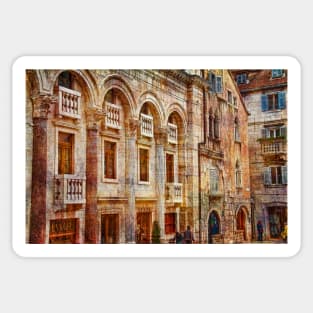 Diocletian Palace. Split. Sticker